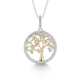 Lebensbaum kette Für Damen 925er Silber mit Anhänger
