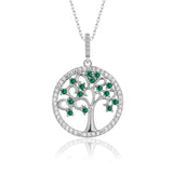 Lebensbaum kette Für Damen 925er Silber mit Anhänger