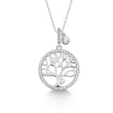 Lebensbaum kette Für Damen 925er Silber mit Anhänger