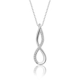 Unendlichkeitskette Für Damen 925er Silber mit Anhänger