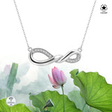 Unendlichkeitskette Für Damen 925er Silber mit Anhänger