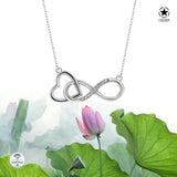 Unendlichkeitskette Für Damen 925er Silber mit Anhänger