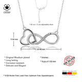 Unendlichkeitskette Für Damen 925er Silber mit Anhänger