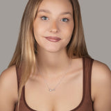 Unendlichkeitskette Für Damen 925er Silber mit Anhänger