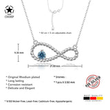Unendlichkeitskette Für Damen 925er Silber mit Anhänger