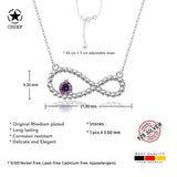 Unendlichkeitskette Für Damen 925er Silber mit Anhänger