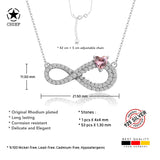 Unendlichkeitskette Für Damen 925er Silber mit Anhänger
