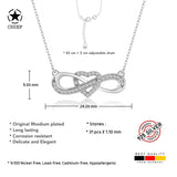 Unendlichkeitskette Für Damen 925er Silber mit Anhänger