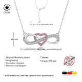 Unendlichkeitskette Für Damen 925er Silber mit Anhänger