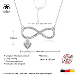 Unendlichkeitskette Für Damen 925er Silber mit Anhänger