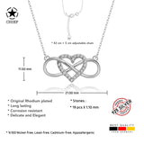 Unendlichkeitskette Für Damen 925er Silber mit Anhänger