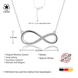 Unendlichkeitskette Für Damen 925er Silber mit Anhänger