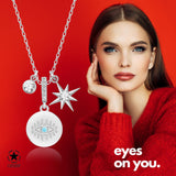 Fantasie-Kette mit Nordstern Für Damen 925er Silber mit Anhänger