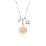 Fantasie-Kette mit Nordstern Für Damen 925er Silber mit Anhänger