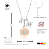 Fantasie-Kette mit Nordstern Für Damen 925er Silber mit Anhänger