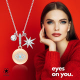 Fantasie-Kette mit Nordstern Für Damen 925er Silber mit Anhänger