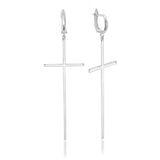 Kreuz Ohrringe Für Damen 925er Silber