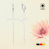 Kreuz Ohrringe Für Damen 925er Silber